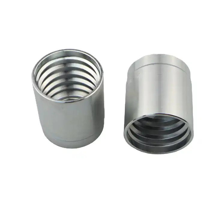 Forged Pipe Fittings Hydraulic Hose Ends For Hydraulic Ferrule Fittings Crimp Couplings Sleeve Fitting