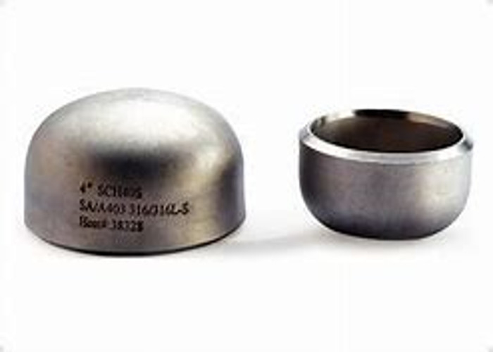 Stainless Steel Pipe Fittings ASTM A403 WP904L Butt Weld Fittings Cap For Pipe