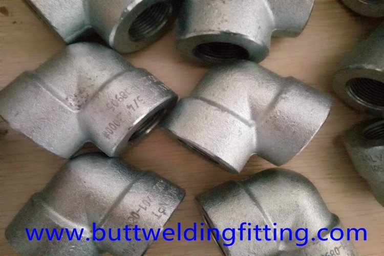 90 Degree Super Duplex Stainless Steel Forged Elbow 3000LB DN25 UNS S32750