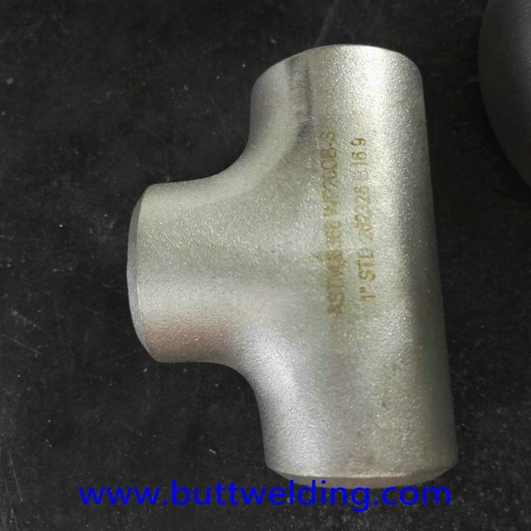 Butt Welding Forged Pipe Fittings 304 Sch40 Equal Reducing Tee