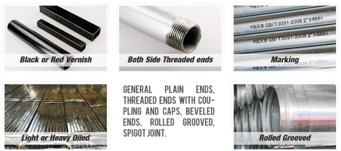 제조자 ERW에 의하여 용접되는 강관 철 검정 관 Gi에 의하여 직류 전기를 통하는 건축을 위한 강관 9