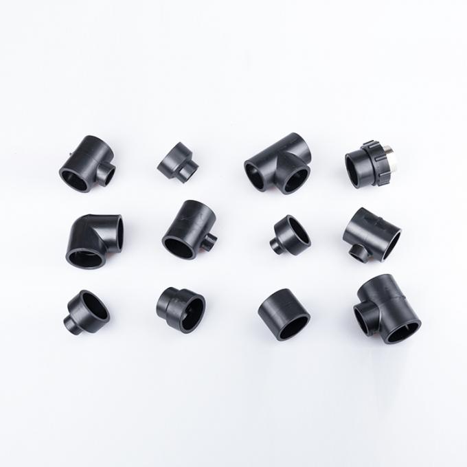 할인 HDPE 맞대기 용접 이음쇠 4방향 교차 티 관 이음쇠를 감소시키는 2