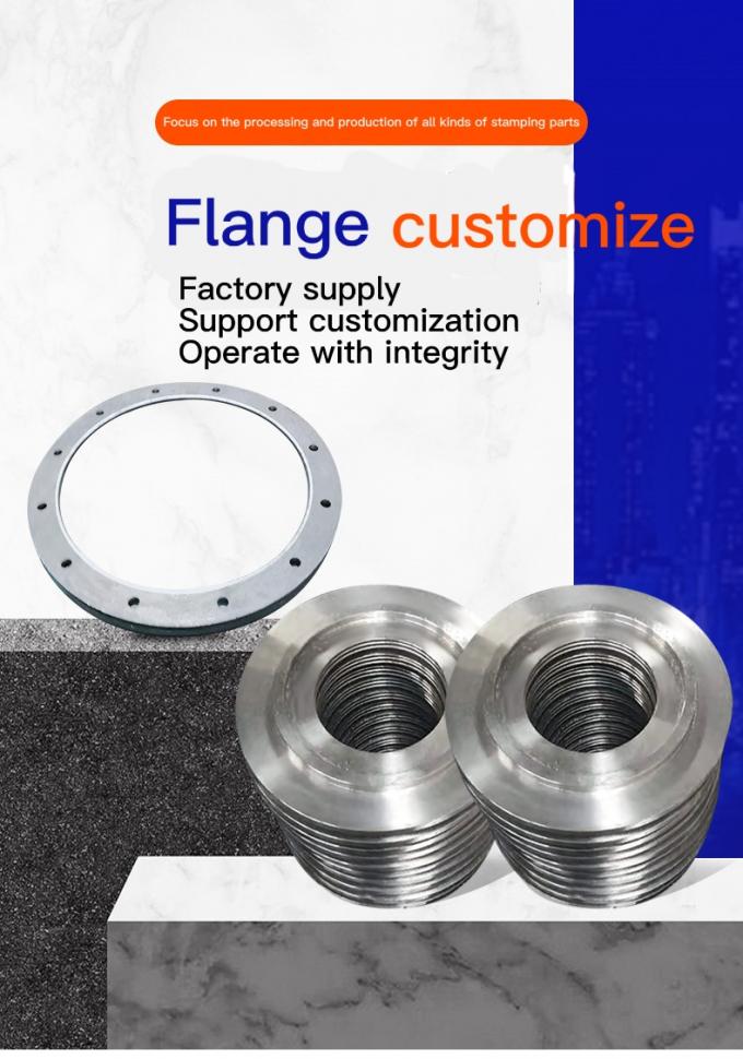 맞춤형 ASME B16.5 스테인리스 스틸 FF RF WN/SO/Threaded/Plate/Socket Forged Flange for Pipe Connect 2