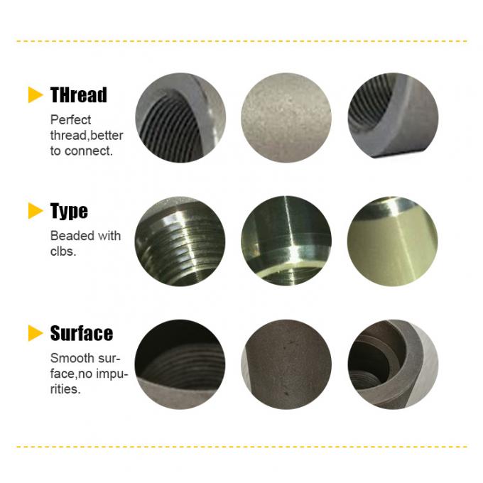 금속 스테인리스 스틸 SS316 가조 저항 파이프 피팅 스레드 NPT 3000LB NPS 1/2"-4" SCH160 ASME B16.11 결합 3