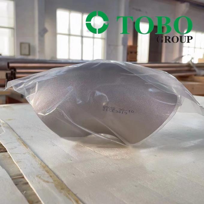 CuNi 90/10 팔꿈치 짧은 반지름 45 팔꿈치 짧은 반지름 EHN 9603/600s 5.5mm 5mm DN 600 CuNi10Fe1.6 Mn 3