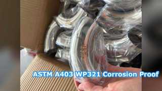 ASTM A403 WP321 180도 복귀 굴곡 NACE 준수