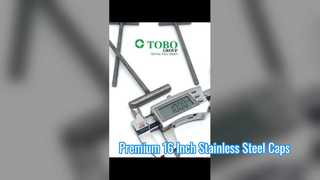 ASTM A403 WP304 스테인레스 스틸 파이프 캡 16인치