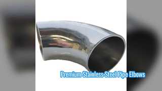 프리미엄 ASME B16.9 스테인레스 스틸 90도 엘보 피팅