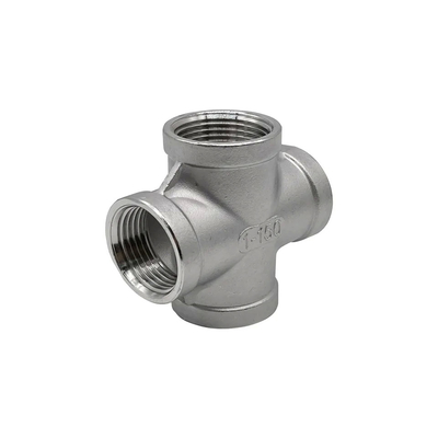 Female Reducing Cross Stainless Steel Pipe Fitting Reducing Cross