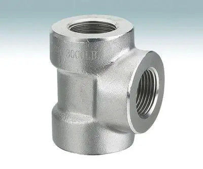 TH Tee Threaded Fitting Forged Pipe Fitting NPS 1/8" - NPS 4" ASTM A182 F304/F304L, F316/F316LASTM A105ASME B16.11ASME B1.20.1