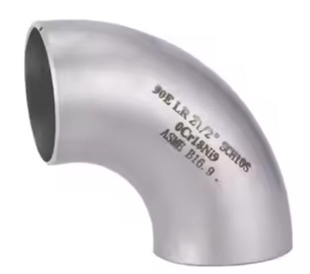 Stainless Steel 304 316 304L 316L CNC-Machined Curve-Welded Pipe Elbow 90 Degree Bend 3A DIN Compliant