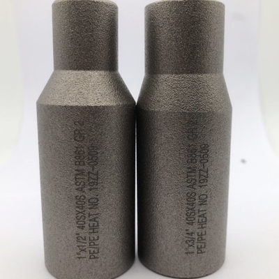 Titanium Ti2 ASTM B861 GR2 Concentric Swage Nipple SCH10S/40S Forged Pipe Fittings