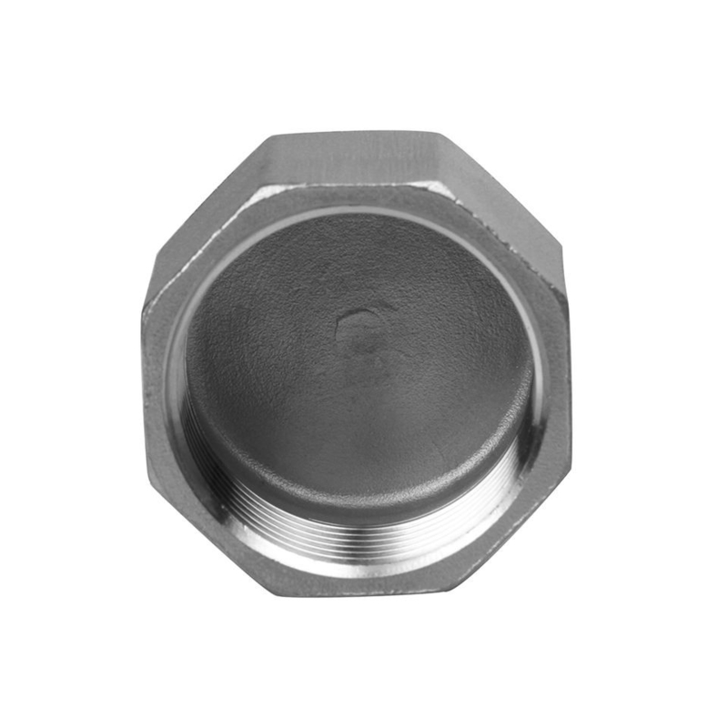 Non-Standard Female Threaded 2 Inch Stainless Steel Pipe Fitting Round Cap