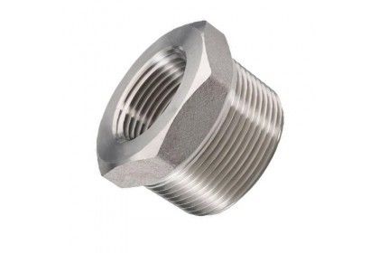Super Austenitic Stainless 2205  Bushing Threaded Forged Pipe Fittings Reducer  Bushing Steel For Industry