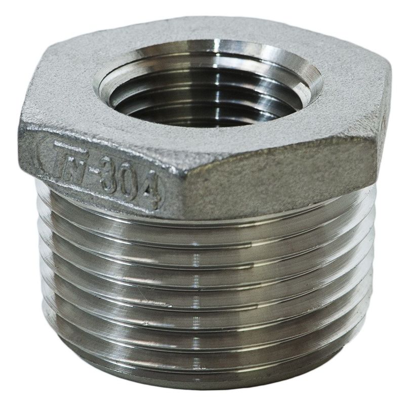 Super Austenitic Stainless 2205  Bushing Threaded Forged Pipe Fittings Reducer  Bushing Steel For Industry