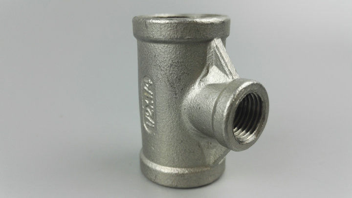 TH Reducing Tee Threaded Fitting Forged Pipe Fitting NPS 1/8