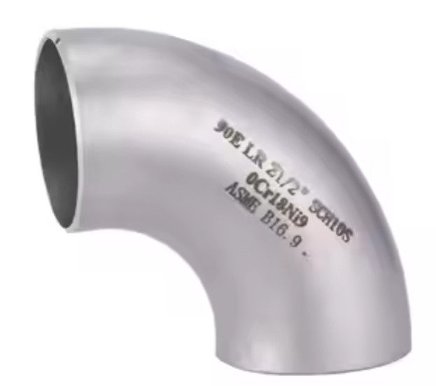 Stainless Steel 304 316 304L 316L CNC-Machined Curve-Welded Pipe Elbow 90 Degree Bend 3A DIN Compliant