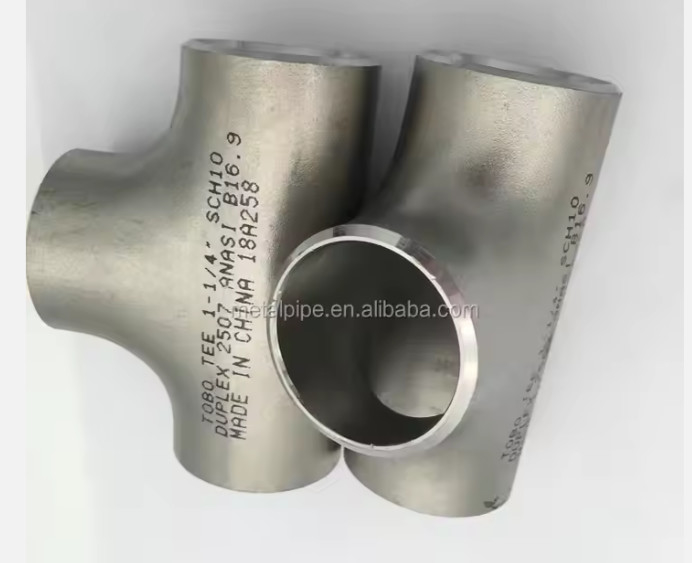Butt welding 4 inch Stainless Steel TEE SCH40  WPS31725 ASME B16.9