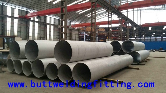 Seamless / Welded Austenitic Stainless Steel Pipes Size 1/8-72” , Cold Drawing Technique