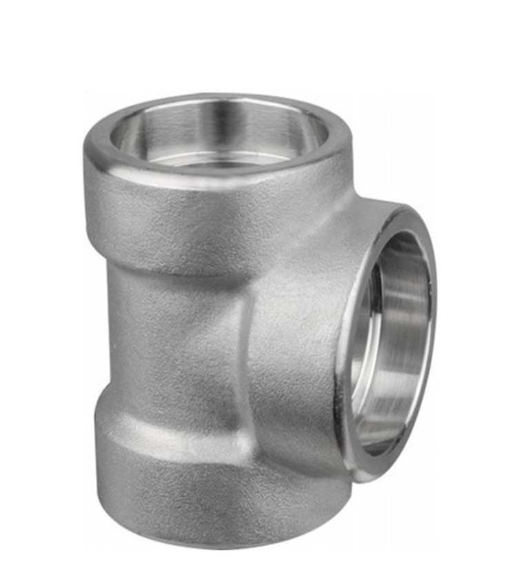 SW Stright Tee Socket Welding Fitting Forged Pipe Fitting TR TS NPS 1/8