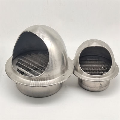 10" Stainless Steel Round Kitchen Wall Exhaust Waterproof Ventilation Mushroom Pipe Air Vent Cap Cover