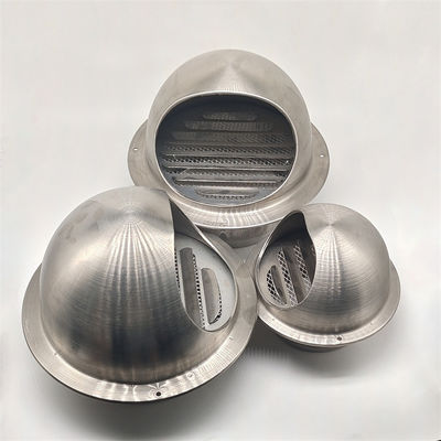 6" Wall Kitchen Stainless Steel Vent Cover Wall Round Vent Exhaust And Pipe Air Vent Cap