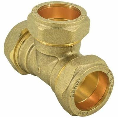 China Factory Equal Tee Pipe Fittings Brass Tee  6" -16" Customized