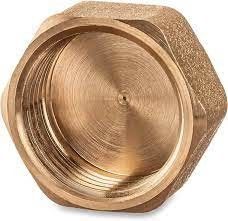 TOBO Copper 3/8" NPT Hex ROUND Head Pipe Cap for High Pressure Applications