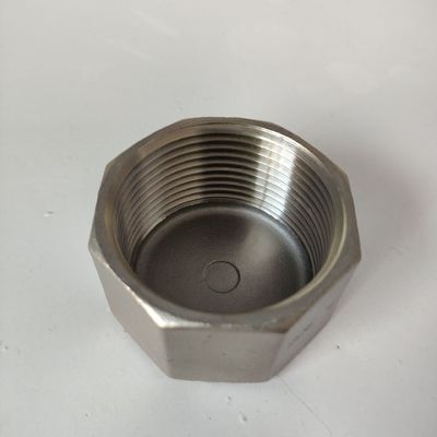 Stainless steel Cap threaded End Industrial pipe Fittings SS304 4" Sch 40