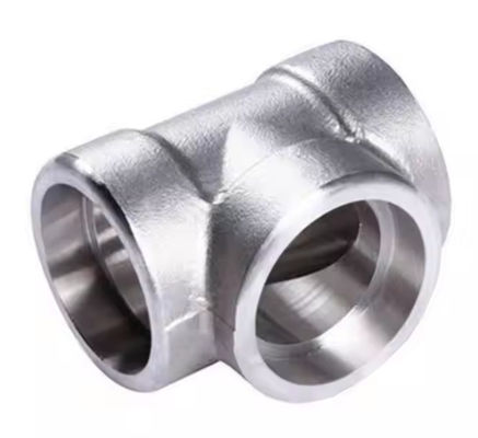 Pressure Rating 3000 Psi Stainless Steel Tee Corrosion Resistant Pipe Fitting Suitable for High Temperature Industrial