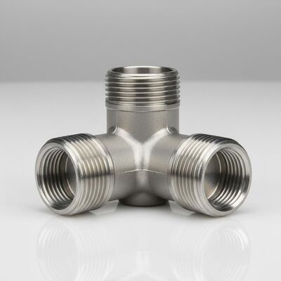 3000 Psi 스테인리스 스틸 티 1000 ° F 온도 등급 및 최적의 흐름 분배를 위해 스레드 끝