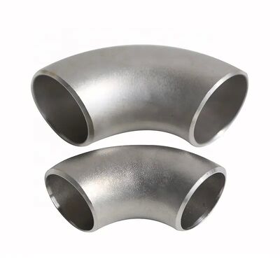 ASME B16.9 심리스 스테인리스 스틸 90° LR 맞대기 용접 엘보 파이프 피팅