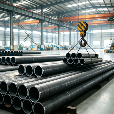 API 5L X52 ERW Carbon Steel Line Pipe High Frequency Induction Welded 21.3mm-610mm OD EN10217 S355JRH for Oil Water Pipeline