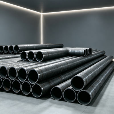 API 5L X52 ERW Carbon Steel Line Pipe High Frequency Induction Welded 21.3mm-610mm OD EN10217 S355JRH for Oil Water Pipeline