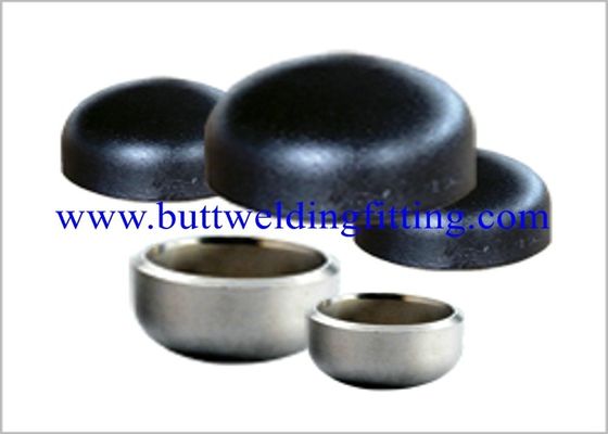 Black Welded Pipe Fittings Stainless Steel Pipe End Caps ASTM A234 WP22 / WP9 / WP91