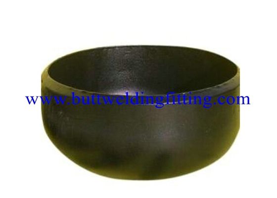 Black Welded Pipe Fittings Stainless Steel Pipe End Caps ASTM A234 WP22 / WP9 / WP91